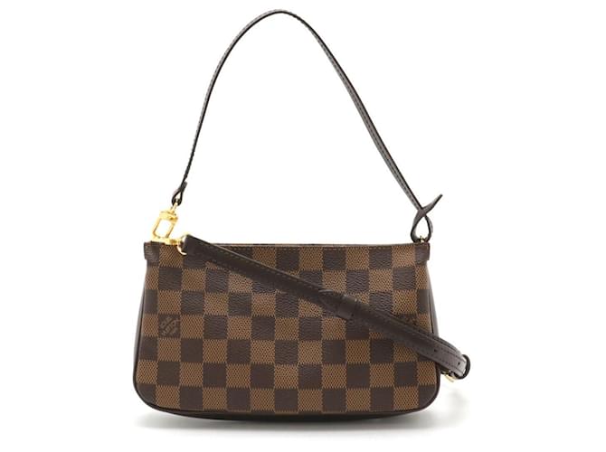 Pochete Damier Navona Louis Vuitton N51983 Marrom Lona  ref.2015889