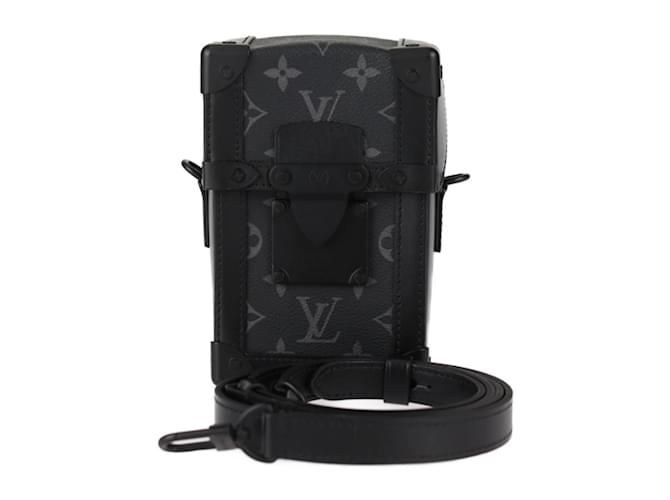 Louis Vuitton Vertical Trunk Wearable Wallet Shoulder Bag Brown Black Leather  ref.2016673
