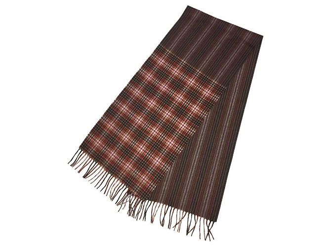 Chal de cachemira Louis Vuitton Castaño Roja