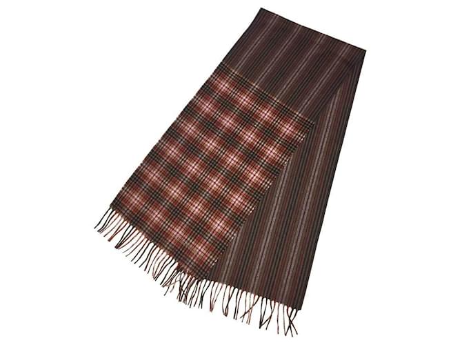 Louis Vuitton Cashmere Stole Brown Red  ref.2016689