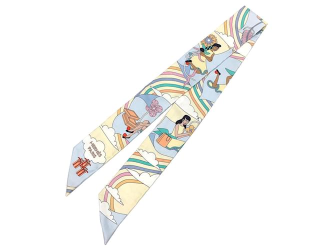 Hermès Hermes Twilly Scarf Muffler - Carres Volants 2022 Silk  ref.2016756