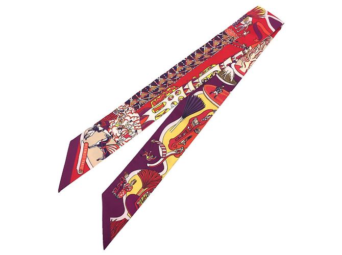 Hermès Sciarpa Muffler Twilly Hermes Rosso 