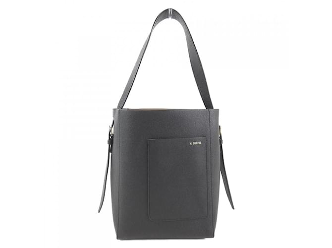 Valextra Black Calfskin Handbag Leather  ref.2016848