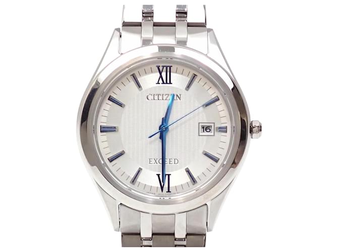 Citizens of Humanity Citizen Exceed Men's Eco-Drive Titanium Watch Silvery  ref.2016932
