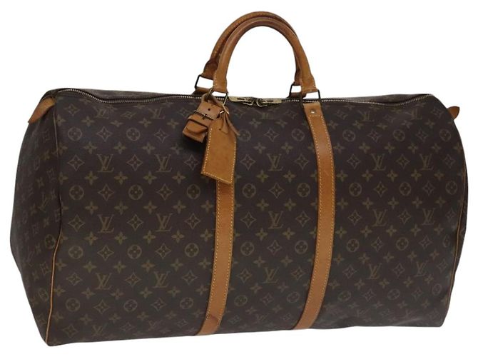 LOUIS VUITTON Monogram Keepall 60 Bolsa Boston M41422 LV Auth yk16857 Monograma