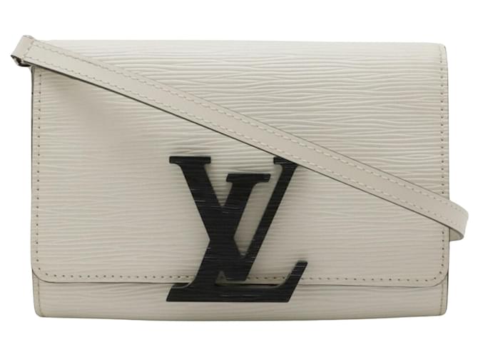 Louis Vuitton Louise Branco Couro  ref.2018950