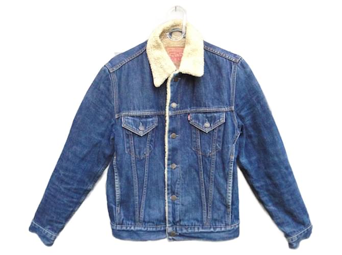 Levi's Blazers Jackets Blue Cotton  ref.2019019