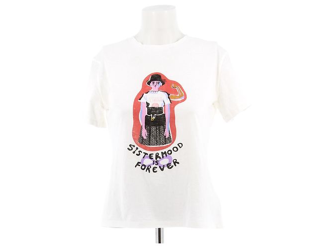 CHRISTIAN DIOR Tops T.International S Algodón Blanco