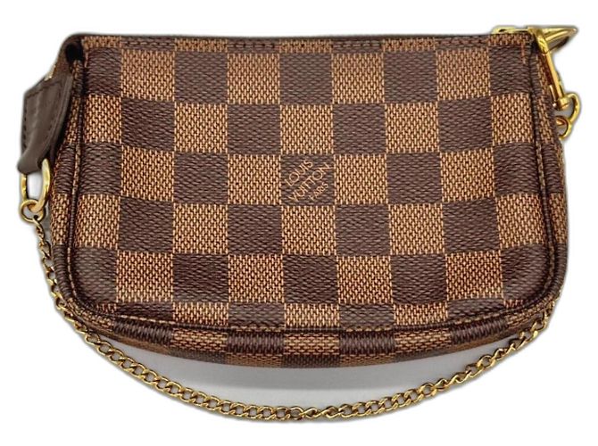 Louis Vuitton Damier Ebene Mini Pochette Brown