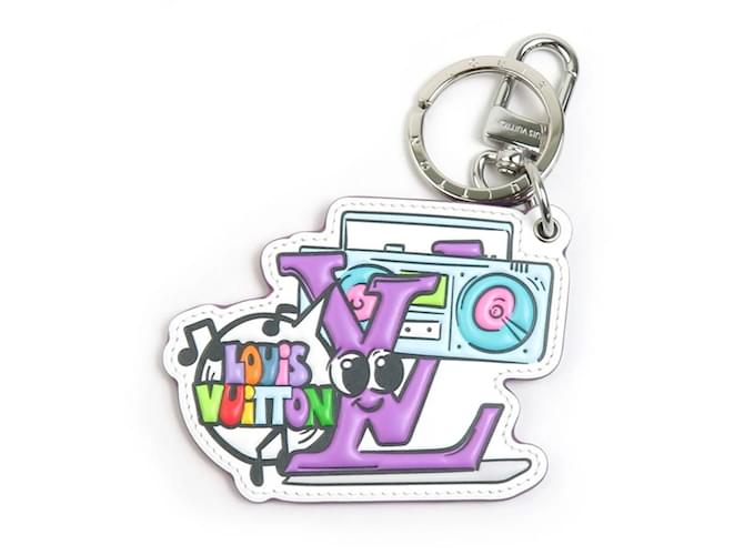 Louis Vuitton Monogram Comics Handbag Charm Silvery Multiple colors Leather Metal  ref.2019719