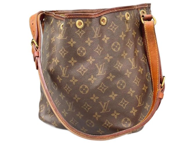 Sac Louis Vuitton Petit Noe Monogram Canvas Marron