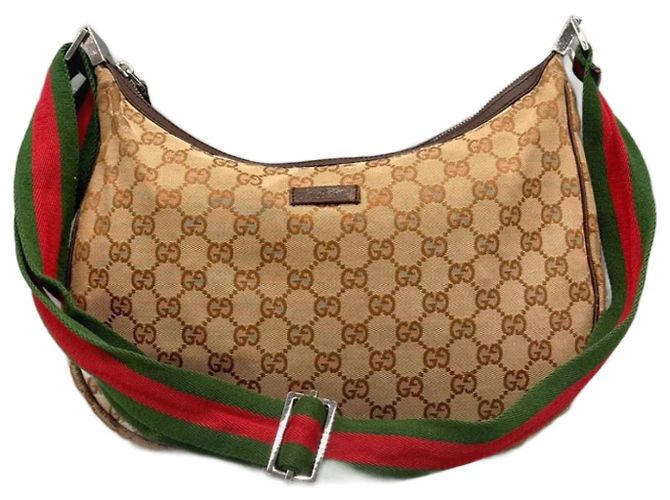 Bolsa Gucci Ophidia Hobo Marrom de Tecido