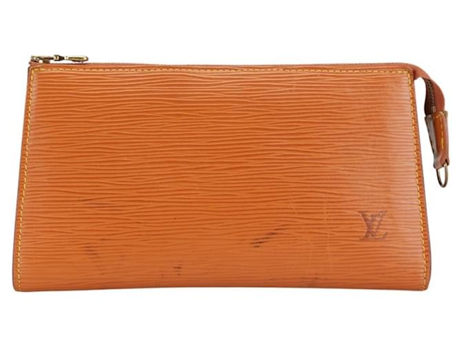 Louis Vuitton Epi Pochette Accessory Pouch Brown Leather  ref.2020178