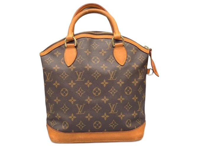 Louis Vuitton Bolso Monogram Lockit Vertical PM Marrón Castaño