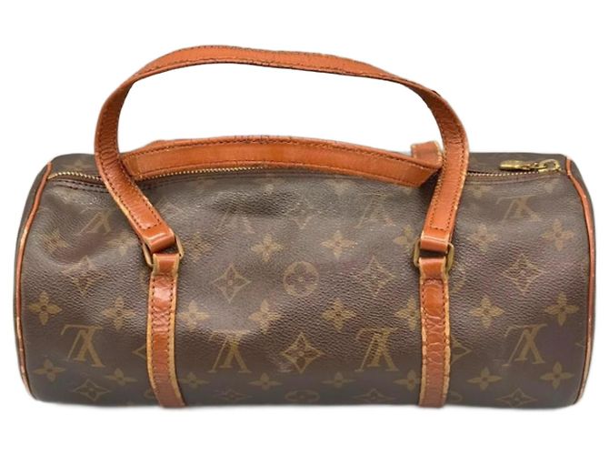 Louis Vuitton Papillon 30 Sac à main en cuir marron