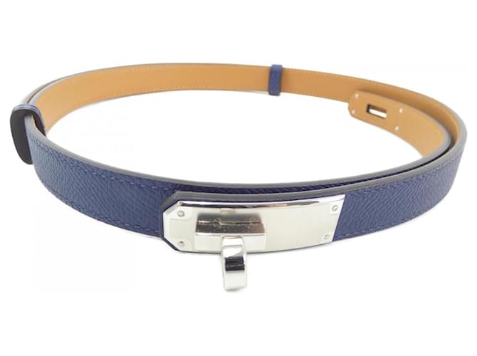 Hermès Hermes Kelly Standard Belt Navy blue  ref.2020534