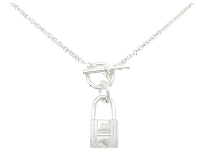 Hermès Collar con candado amuleto Hermes 