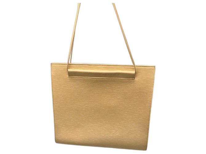 Bolsa Louis Vuitton Epi Saint Tropez Couro Bege Claro