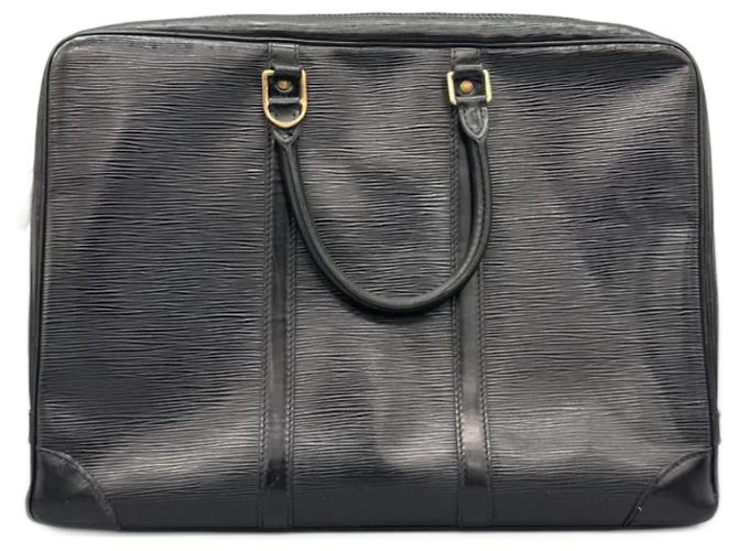 Louis Vuitton Malette en cuir Epi Noir
