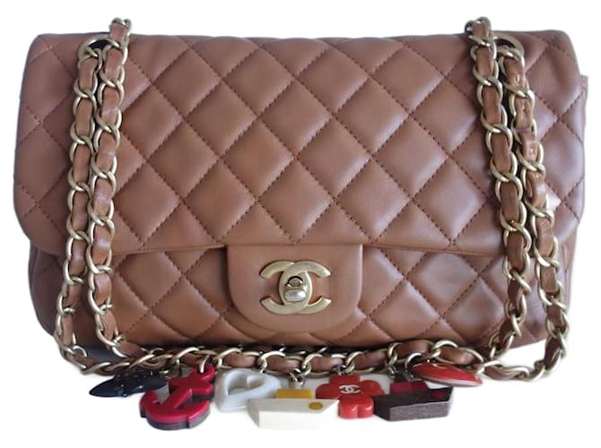Timeless Chanel Classic Valentine's Bag Camel Leather  ref.2020961
