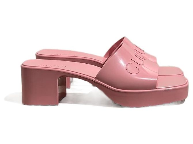 Sandali GUCCI T.EU 39 Gomma Rosa