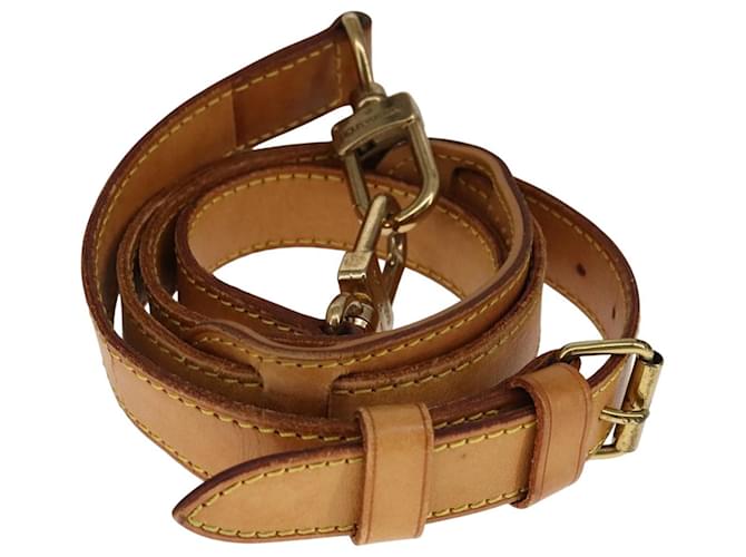 Louis Vuitton Shoulder strap Beige Leather  ref.2021489