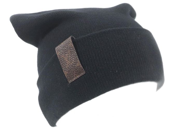 Wollstrickmütze Louis Vuitton M93312 Schwarz