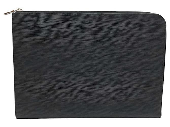Louis Vuitton Pochette Jour GM Clutch M64153 Black Leather  ref.2021742
