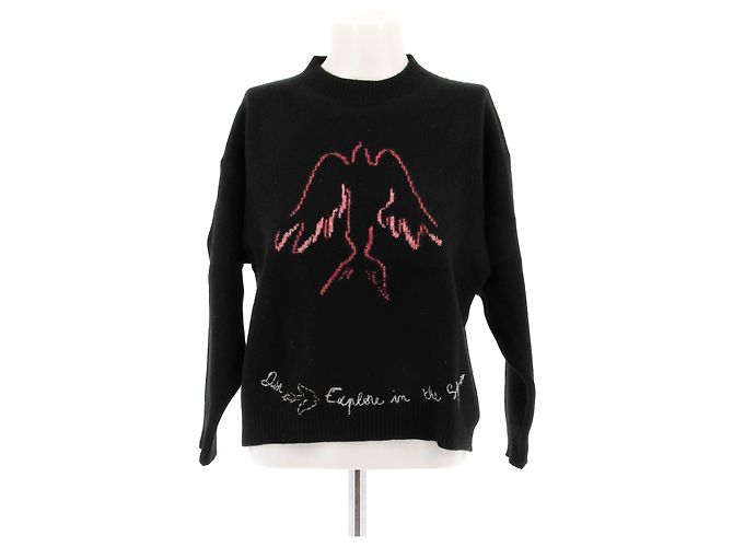 CHRISTIAN DIOR Strickwaren T.FR 40 Kaschmir Schwarz