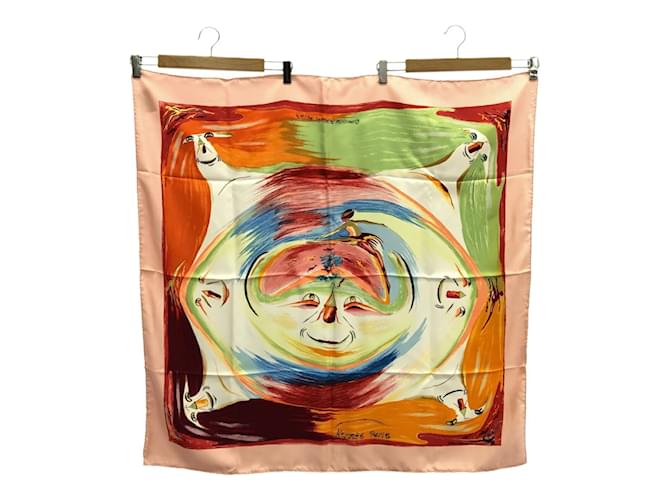 Silk In Hermès Hermes Carre 90 Silk Scarf Orange  ref.2022964