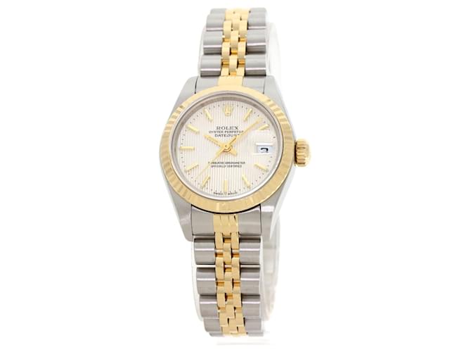 Rolex 79173 Datejust Silver Tapestry Watch  ref.2023119