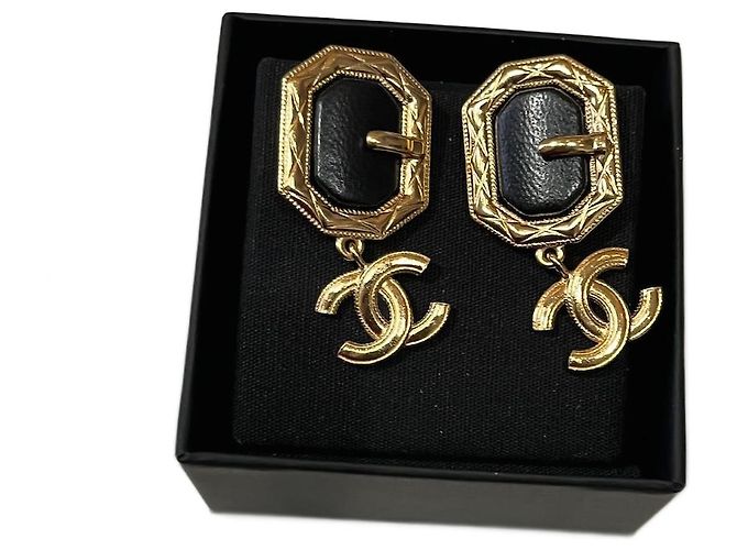 CHANEL Ohrringe T. Metall Golden