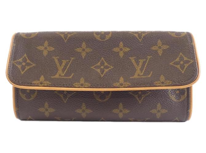 Louis Vuitton Gêmeo Marrom Lona  ref.2023882