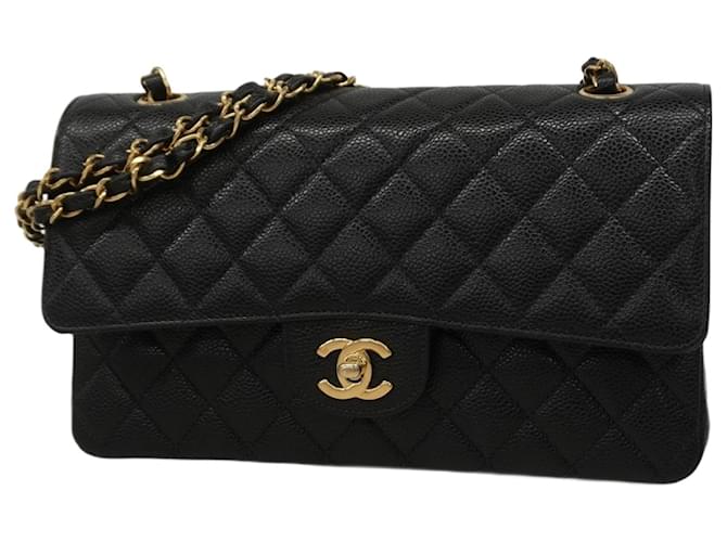 Chanel Timeless Black Leather  ref.2023996