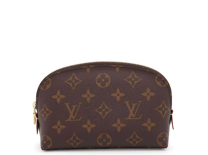 Pochette Tick PM Monograma Louis Vuitton Marrom Couro envernizado  ref.2024323
