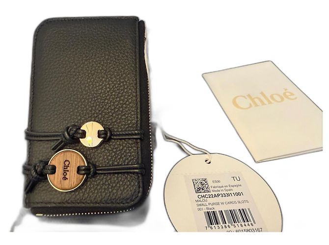 Chloé Malou wallet card holder Black