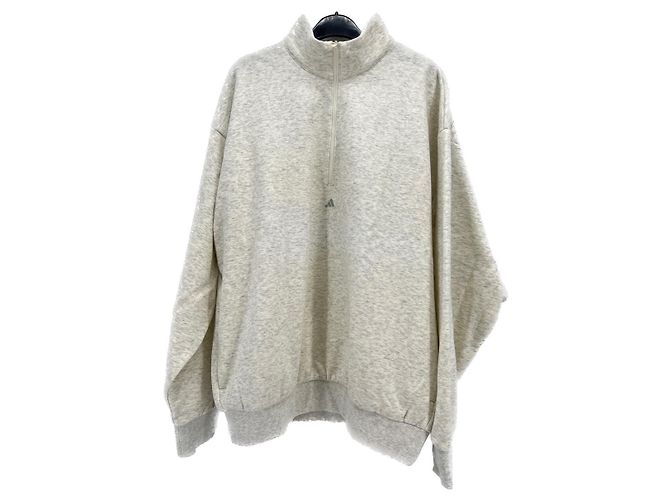ADIDAS Strickwaren und Sweatshirts T.International M Polyester Grau