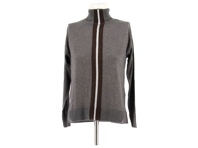 Autre Marque VAKKO Strickwaren T.International XS Viskose Grau