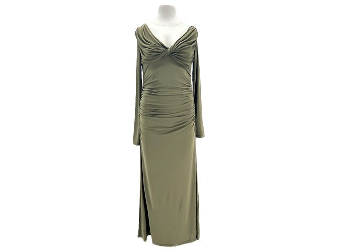 Autre Marque TOVE Kleid T.FR 38 Viskose Khaki