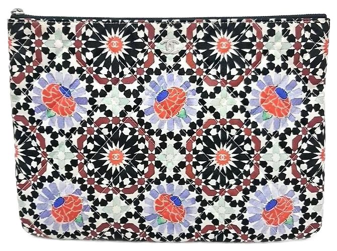 Clutch de tela Chanel Multicolor