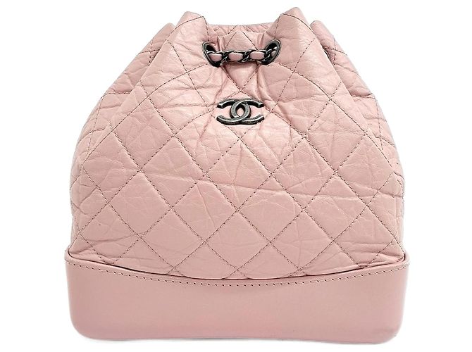 Chanel Gabrielle Backpack Small  Pink