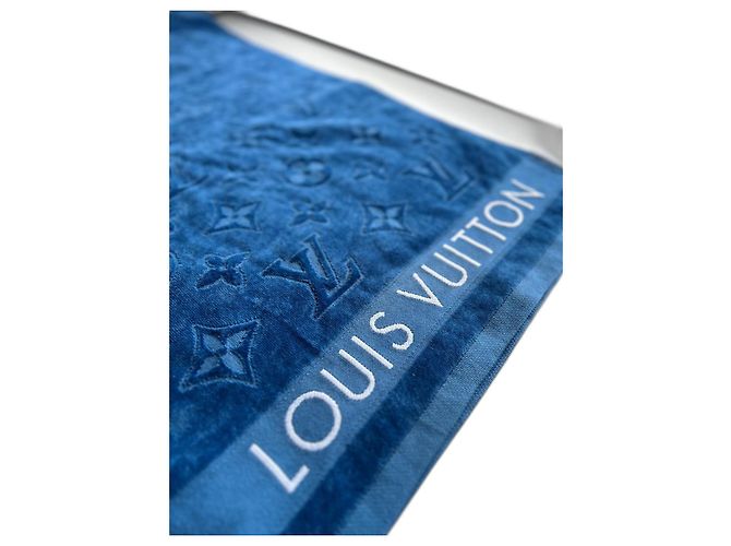 Montsouris Asciugamano da spiaggia Louis Vuitton Blu navy cotone