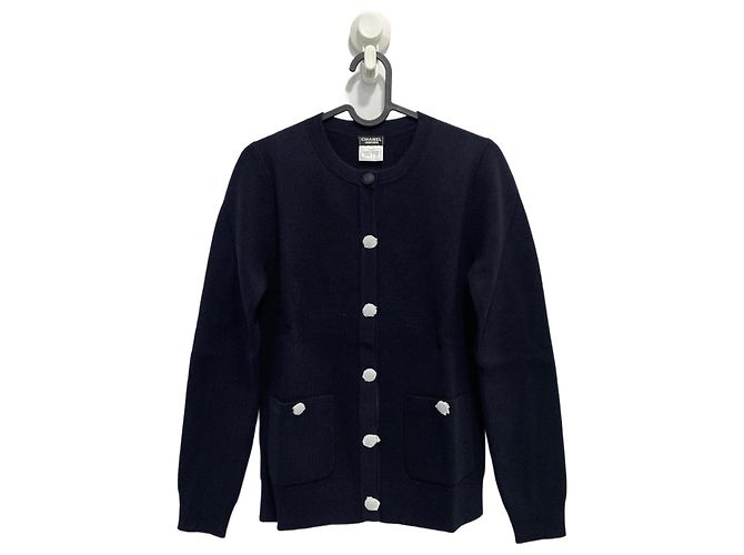 Marineblauer Chanel-Cardigan