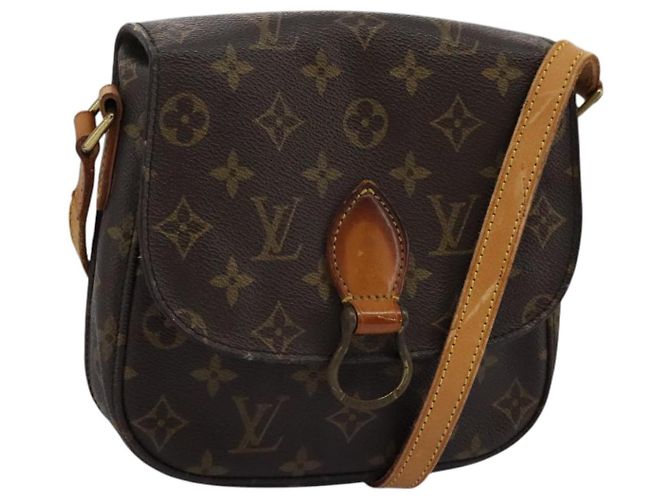 Saint-Cloud LOUIS VUITTON Monogram Saint Cloud MM Bolsa de Ombro M51243 LV Auth ep7237 Monograma