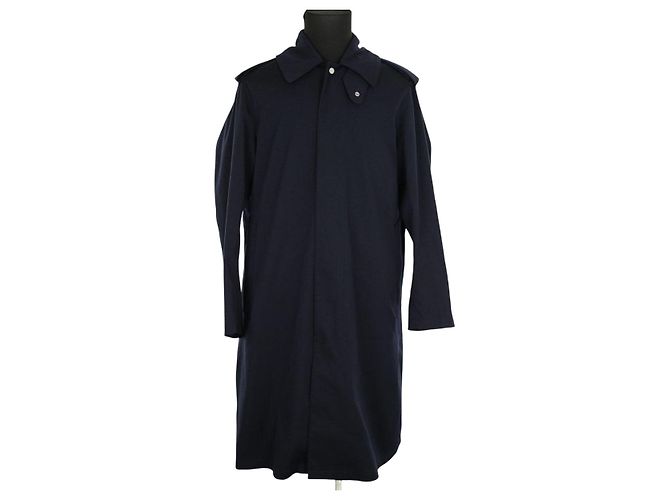Sandro Blue wool trench coat