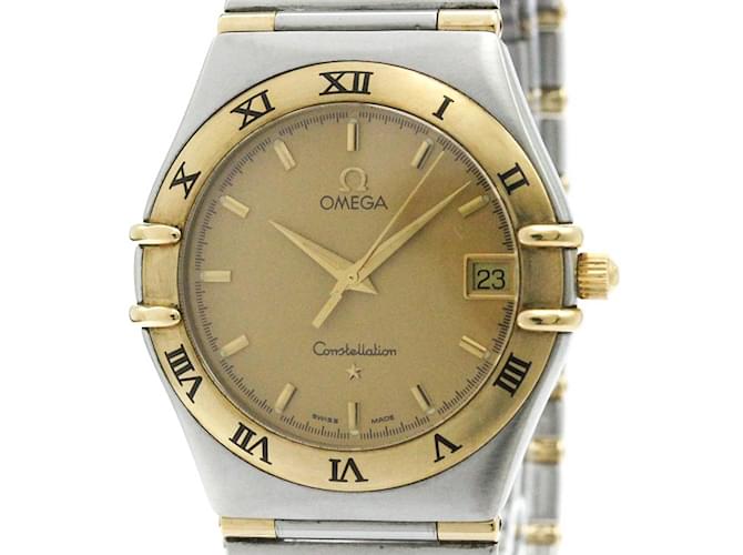 Omega Constellation 18K Gold Steel Quartz Wristwatch  ref.2027051