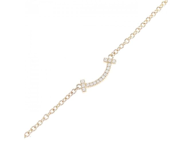 Tiffany & Co Pulseira Mini Sorriso Tiffany T Ouro rosa  ref.2027083