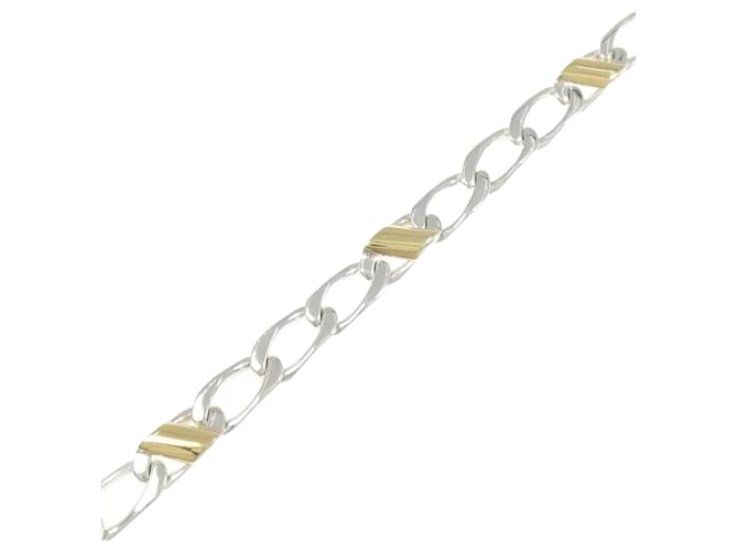 Tiffany & Co Pulseira charm Tiffany 925 750YG Prata Dourado Prata Ouro amarelo  ref.2027113