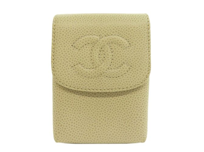 Chanel Coco Mark Cigar Case Cream