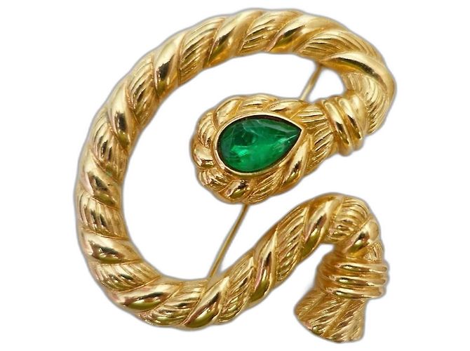 Spilla Christian Dior Placcata Oro D'oro